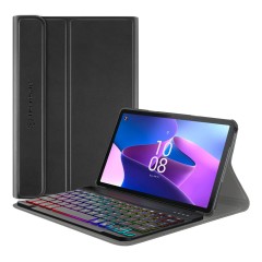 Husa cu Tastatura pentru Lenovo Tab M10 3rd Gen (TB328FU/TB328XU) - Techsuit CozyTab Case - Black Husa cu Tastatura pentru Lenovo Tab M10 3rd Gen (TB328FU/TB328XU) - Techsuit CozyTab Case - Black
