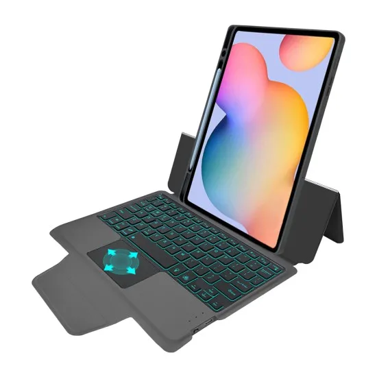 Husa cu Tastatura pentru Samsung Galaxy Tab S6 Lite (2020/2022/2024) - Techsuit KeyTab Pro - Black Husa cu Tastatura pentru Samsung Galaxy Tab S6 Lite (2020/2022/2024) - Techsuit KeyTab Pro - Black
