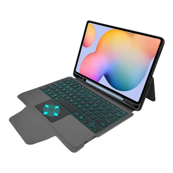 Husa cu Tastatura pentru Samsung Galaxy Tab S6 Lite (2020/2022/2024) - Techsuit KeyTab Pro - Black Husa cu Tastatura pentru Samsung Galaxy Tab S6 Lite (2020/2022/2024) - Techsuit KeyTab Pro - Black