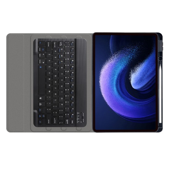 Husa cu Tastatura pentru Xiaomi Pad 6 / Pad 6 Pro - Techsuit CozyTab Case - Black