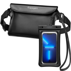 Husa + geanta subacvatica - Spigen Waist Bag & Waterproof Case A621 - Black Husa + geanta subacvatica - Spigen Waist Bag & Waterproof Case A621 - Black
