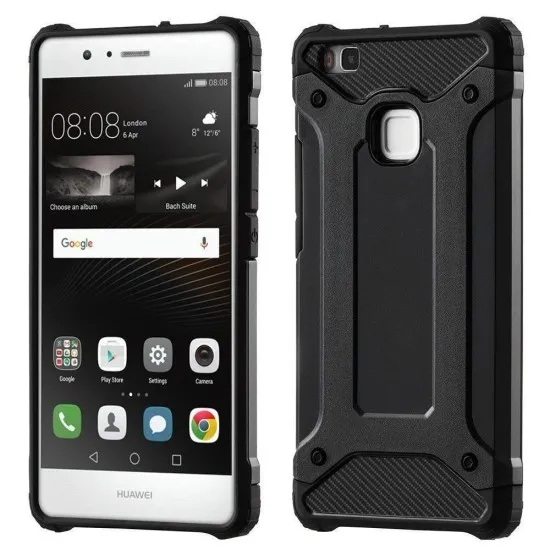 Husa Huawei P9 Lite / G9 Lite - Techsuit Hybrid Armor - Black Husa Huawei P9 Lite / G9 Lite - Techsuit Hybrid Armor - Black