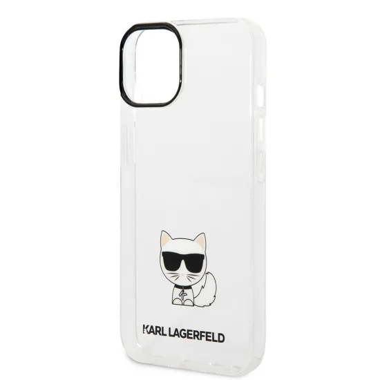 Husa iPhone 14 Plus / iPhone 15 Plus - Karl Lagerfeld Hardcase (KLHCP14MCTTR) - Choupette Body Husa iPhone 14 Plus / iPhone 15 Plus - Karl Lagerfeld Hardcase (KLHCP14MCTTR) - Choupette Body