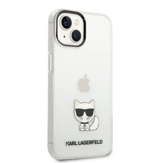 Husa iPhone 14 Plus / iPhone 15 Plus - Karl Lagerfeld Hardcase (KLHCP14MCTTR) - Choupette Body Husa iPhone 14 Plus / iPhone 15 Plus - Karl Lagerfeld Hardcase (KLHCP14MCTTR) - Choupette Body