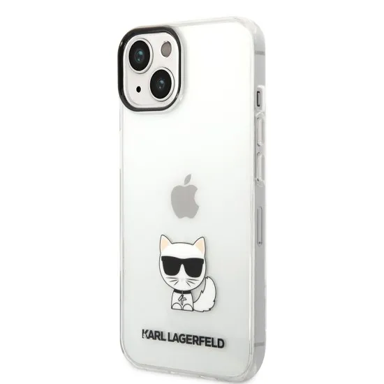 Husa iPhone 14 Plus / iPhone 15 Plus - Karl Lagerfeld Hardcase (KLHCP14MCTTR) - Choupette Body Husa iPhone 14 Plus / iPhone 15 Plus - Karl Lagerfeld Hardcase (KLHCP14MCTTR) - Choupette Body