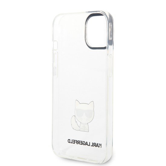 Husa iPhone 14 Plus / iPhone 15 Plus - Karl Lagerfeld Hardcase (KLHCP14MCTTR) - Choupette Body