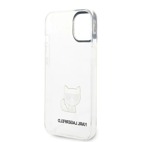 Husa iPhone 14 Plus / iPhone 15 Plus - Karl Lagerfeld Hardcase (KLHCP14MCTTR) - Choupette Body Husa iPhone 14 Plus / iPhone 15 Plus - Karl Lagerfeld Hardcase (KLHCP14MCTTR) - Choupette Body