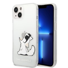 Husa iPhone 14 Plus / iPhone 15 Plus - Karl Lagerfeld Hardcase Transparent (KLHCP14MCFNRC) - Choupette Fun Husa iPhone 14 Plus / iPhone 15 Plus - Karl Lagerfeld Hardcase Transparent (KLHCP14MCFNRC) - Choupette Fun