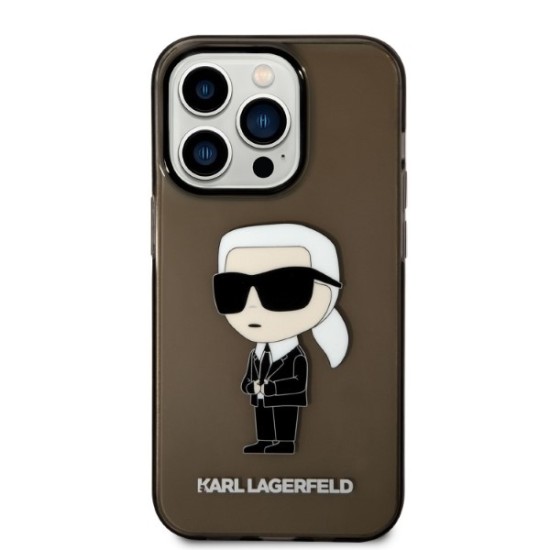 Husa iPhone 14 Pro - Karl Lagerfeld Hardcase (KLHCP14LHNIKTCK) - Ikonik Karl Lagerfeld