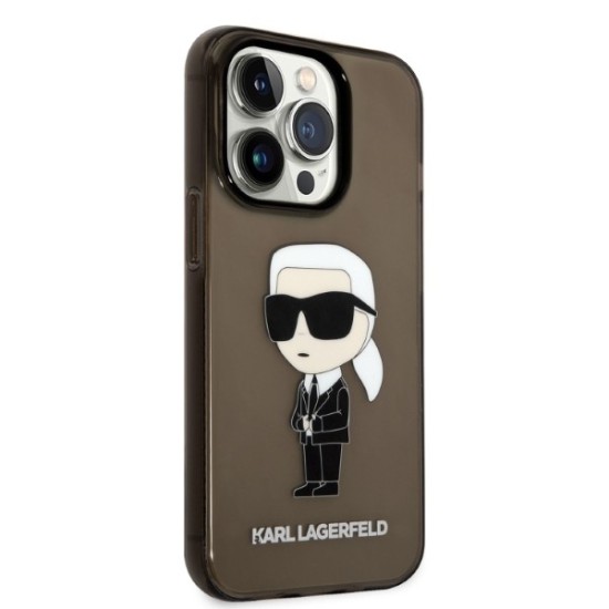 Husa iPhone 14 Pro - Karl Lagerfeld Hardcase (KLHCP14LHNIKTCK) - Ikonik Karl Lagerfeld