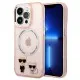 Husa iPhone 14 Pro - Karl Lagerfeld Hardcase MagSafe (KLHMP14LHKCP) - Pink Karl & Choupette Aluminium