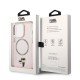 Husa iPhone 14 Pro - Karl Lagerfeld Hardcase MagSafe (KLHMP14LHNKCIP) - Pink Iconic Karl&Choupette