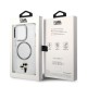 Husa iPhone 14 Pro - Karl Lagerfeld Hardcase MagSafe (KLHMP14LHNKCIT) - Transparent Iconic Karl&Choupette