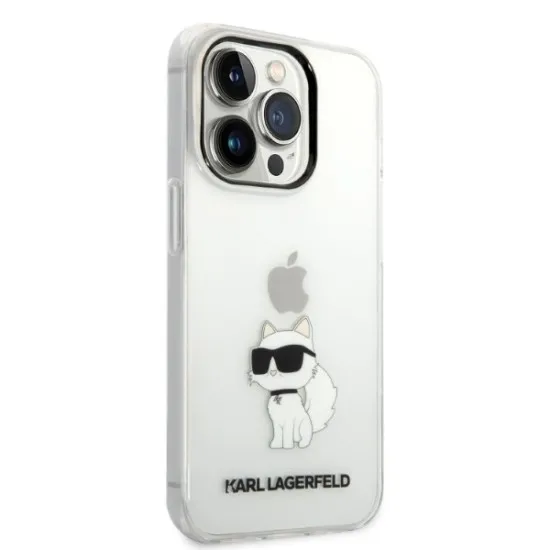 Husa iPhone 14 Pro - Karl Lagerfeld Hardcase Transparent (KLHCP14LHNCHTCT) - Ikonik Choupette Husa iPhone 14 Pro - Karl Lagerfeld Hardcase Transparent (KLHCP14LHNCHTCT) - Ikonik Choupette