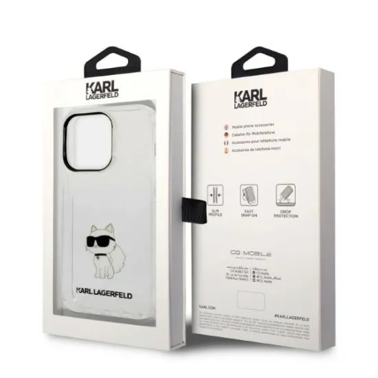 Husa iPhone 14 Pro - Karl Lagerfeld Hardcase Transparent (KLHCP14LHNCHTCT) - Ikonik Choupette Husa iPhone 14 Pro - Karl Lagerfeld Hardcase Transparent (KLHCP14LHNCHTCT) - Ikonik Choupette