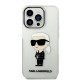 Husa iPhone 14 Pro - Karl Lagerfeld Hardcase Transparent (KLHCP14LHNIKTCT) - Ikonik Karl Lagerfeld