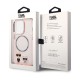 Husa iPhone 14 Pro Max - Karl Lagerfeld Hardcase MagSafe (KLHMP14XHKCP) - Pink Karl & Choupette Aluminium