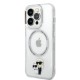 Husa iPhone 14 Pro Max - Karl Lagerfeld Hardcase MagSafe (KLHMP14XHNKCIT) - Transparent Iconic Karl&Choupette