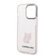 Husa iPhone 14 Pro Max - Karl Lagerfeld Hardcase Transparent (KLHCP14XCTTRI) - Choupette Body