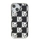 Husa iPhone 15 - DKNY IML Checkered Mono Pattern (DKHCP15SHDLCEK) - Black