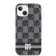 Husa iPhone 15 - DKNY IML Checkered Mono Pattern & Printed Stripes MagSafe (DKHMP15SHCPTSK) - Black