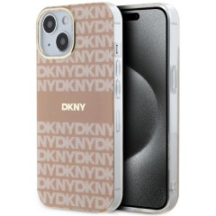 Husa iPhone 15 - DKNY IML Mono & Stripe MagSafe (DKHMP15SHRHSEP) - Pink Husa iPhone 15 - DKNY IML Mono & Stripe MagSafe (DKHMP15SHRHSEP) - Pink