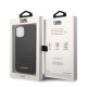 Husa iPhone 15 / iPhone 14 / iPhone 13 - Karl Lagerfeld Hardcase Leather Puffy (KLHCP14SPSQAK) - Elongated Logo