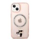 Husa iPhone 15 / iPhone 14 / iPhone 13 - Karl Lagerfeld Hardcase MagSafe (KLHMP14SHNKCIP) - Pink Iconic Karl&Choupette