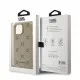 Husa iPhone 15 - Karl Lagerfeld Leather MagSafe (KLHMP15SPGKHPHE) - Beige Karl Head Husa iPhone 15 - Karl Lagerfeld Leather MagSafe (KLHMP15SPGKHPHE) - Beige Karl Head