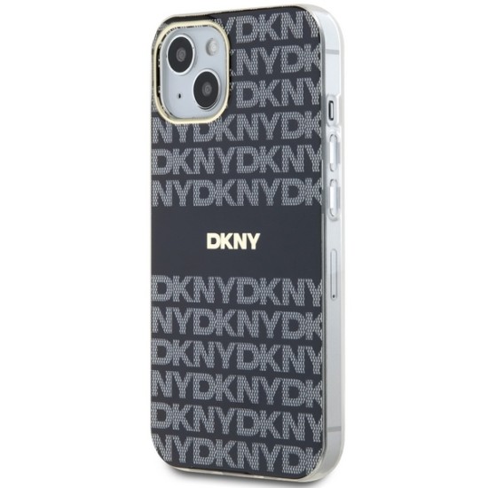 Husa iPhone 15 Plus - DKNY IML Mono & Stripe MagSafe (DKHMP15MHRHSEK) - Black