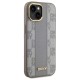 Husa iPhone 15 Plus - DKNY Leather Checkered Mono Pattern MagSafe (DKHMP15MPCPVSLE) - Beige