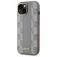 Husa iPhone 15 Plus - DKNY Leather Checkered Mono Pattern MagSafe (DKHMP15MPCPVSLE) - Beige