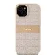 Husa iPhone 15 Plus - DKNY Leather Mono Stripe & Metal Logo (DKHCP15MPRTHSLP) - Pink