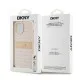 Husa iPhone 15 Plus - DKNY Leather Mono Stripe & Metal Logo (DKHCP15MPRTHSLP) - Pink