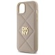 Husa iPhone 15 Plus - DKNY Leather Quilted Stack Logo (DKHCP15MPQDSLE) - Black