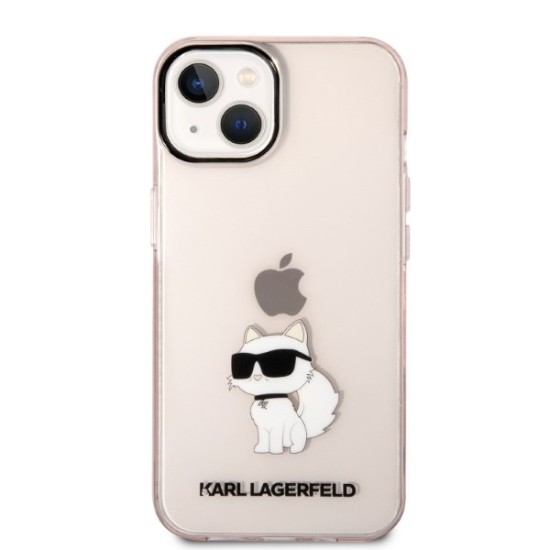 Husa iPhone 15 Plus / iPhone 14 Plus - Karl Lagerfeld Hardcase (KLHCP14MHNCHTCP) - Ikonik Choupette