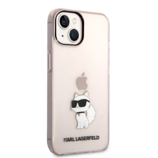 Husa iPhone 15 Plus / iPhone 14 Plus - Karl Lagerfeld Hardcase (KLHCP14MHNCHTCP) - Ikonik Choupette