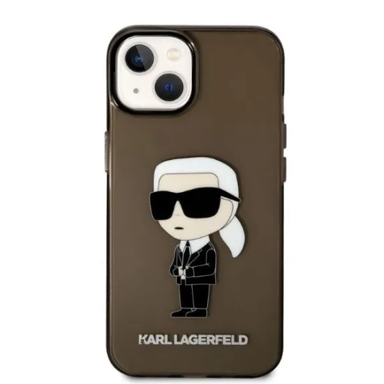 Husa iPhone 15 Plus / iPhone 14 Plus - Karl Lagerfeld Hardcase (KLHCP14MHNIKTCK) - Ikonik Karl Lagerfeld Husa iPhone 15 Plus / iPhone 14 Plus - Karl Lagerfeld Hardcase (KLHCP14MHNIKTCK) - Ikonik Karl Lagerfeld