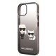 Husa iPhone 15 Plus / iPhone 14 Plus - Karl Lagerfeld Hardcase (KLHCP14MTGKCK) - Gradient Ikonik Karl&Choupette