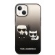 Husa iPhone 15 Plus / iPhone 14 Plus - Karl Lagerfeld Hardcase (KLHCP14MTGKCK) - Gradient Ikonik Karl&Choupette