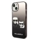 Husa iPhone 15 Plus / iPhone 14 Plus - Karl Lagerfeld Hardcase (KLHCP14MTGKCK) - Gradient Ikonik Karl&Choupette