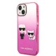 Husa iPhone 15 Plus / iPhone 14 Plus - Karl Lagerfeld Hardcase (KLHCP14MTGKCP) - Gradient Ikonik Karl&Choupette