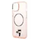 Husa iPhone 15 Plus / iPhone 14 Plus - Karl Lagerfeld Hardcase MagSafe (KLHMP14MHNKCIP) - Pink Iconic Karl&Choupette Husa iPhone 15 Plus / iPhone 14 Plus - Karl Lagerfeld Hardcase MagSafe (KLHMP14MHNKCIP) - Pink Iconic Karl&Choupette