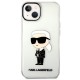 Husa iPhone 15 Plus / iPhone 14 Plus - Karl Lagerfeld Hardcase Transparent (KLHCP14MHNIKTCT) - Ikonik Karl Lagerfeld