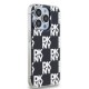 Husa iPhone 15 Pro - DKNY IML Checkered Mono Pattern (DKHCP15LHDLCEK) - Black