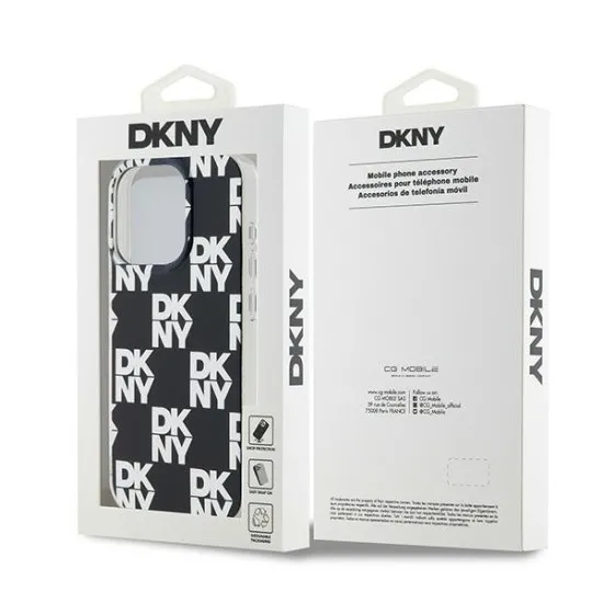 Husa iPhone 15 Pro - DKNY IML Checkered Mono Pattern (DKHCP15LHDLCEK) - Black Husa iPhone 15 Pro - DKNY IML Checkered Mono Pattern (DKHCP15LHDLCEK) - Black