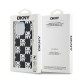 Husa iPhone 15 Pro - DKNY IML Checkered Mono Pattern (DKHCP15LHDLCEK) - Black