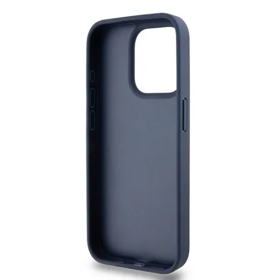 Husa iPhone 15 Pro - DKNY Leather Mono Stripe & Metal Logo (DKHCP15LPRTHSLB) - Blue Husa iPhone 15 Pro - DKNY Leather Mono Stripe & Metal Logo (DKHCP15LPRTHSLB) - Blue