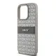 Husa iPhone 15 Pro - DKNY Leather Mono Stripe & Metal Logo (DKHCP15LPRTHSLE) - Beige Husa iPhone 15 Pro - DKNY Leather Mono Stripe & Metal Logo (DKHCP15LPRTHSLE) - Beige
