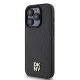Husa iPhone 15 Pro - DKNY Leather Pattern Monogram Metal Logo MagSafe (DKHMP15LPSHRPSK) - Black Husa iPhone 15 Pro - DKNY Leather Pattern Monogram Metal Logo MagSafe (DKHMP15LPSHRPSK) - Black
